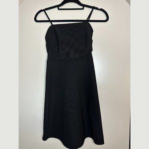 Black Spaghetti strap skater dress
